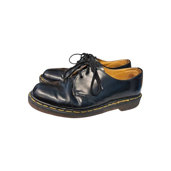 Doc Martens Black Leather Oxfords Womens size 10 Flats The Original Lace Up - Picture 5 of 11